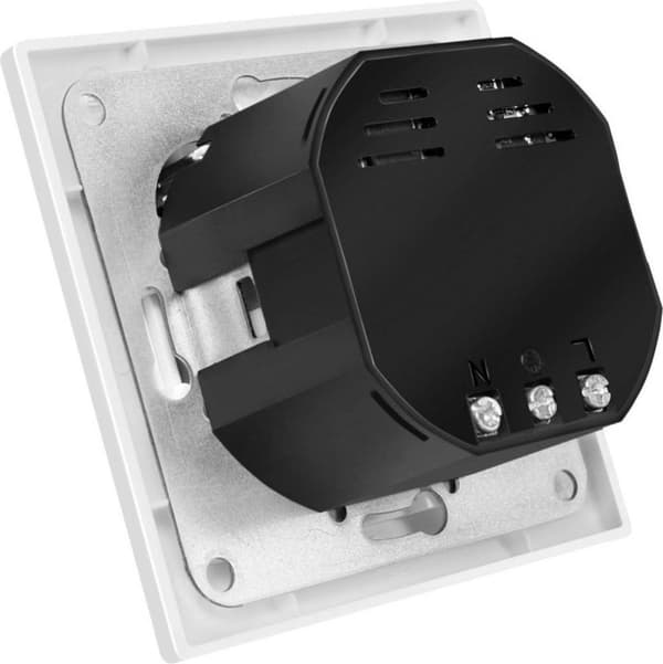 LogiLink PA0262 Indmuret stikkontakt med USB-opladningsudgang, Børnesikker lås Hvid