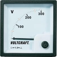 Voltcraft AM-72x72/300V analoginen paneelimittari AM-72x72/300V 300 V liikkuva kela (AM-72x72/300V)