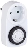 Miniatyrbillede 1 af 3: as - Schwabe mekanisk timer med jordkontaktstik med mekanisk timer, analog indendørs timer-stik, med timer 230V, 16A, IP20, 24030