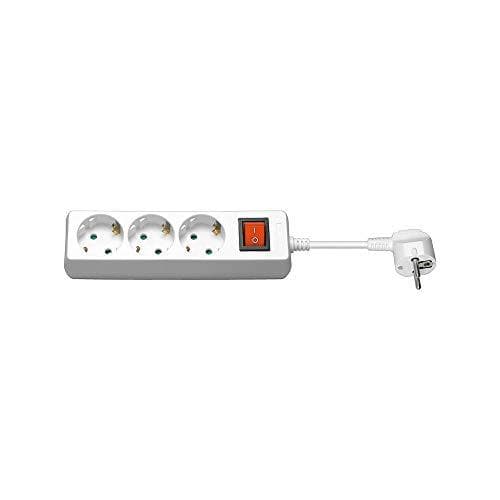 Wentronic goobay - stikdåse - indgang, indgang CEE 7/4 - udgangsforbindelser: 3 (CEE 7/4) - 1,5 m - hvid (51285)