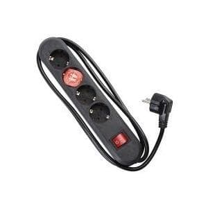 Bachmann SMART - forlængerledning - udgangsstik: 4 - 1,5 m - Tyskland - sort (381.130K)