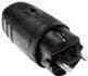 Bachmann DIN 49441 - Nettilslutning - CEE 7/7 (M) - 250 V - 16 A - Sort