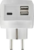 Miniatyrbillede 4 af 4: Sygonix SY-5175766 Adapterstik Med USB 2-benet Hvid