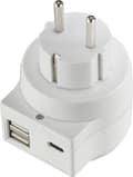 Miniatyrbillede 2 af 4: Sygonix SY-5175766 Adapterstik Med USB 2-benet Hvid