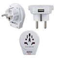 Pikkukuva 1 / 5: Hama World to Europe USB-matkasovitin, 2- ja 3-pinnisille laitteille, 1x USB (00223475)