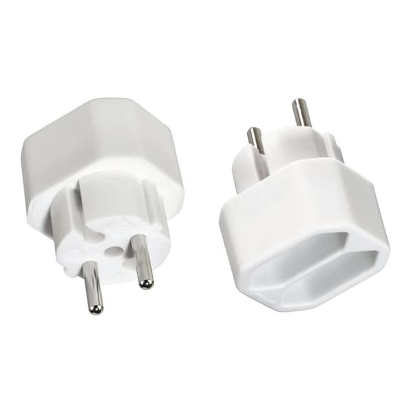 Hama 2-vejs fatningsadapter, 2x Euro fatning, dobbeltpakke, hvid (00223211)