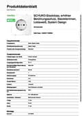Miniatyrbillede 4 af 5: Fatning SCHUKO lotus hvid systemdesign (MEG2300-6035)