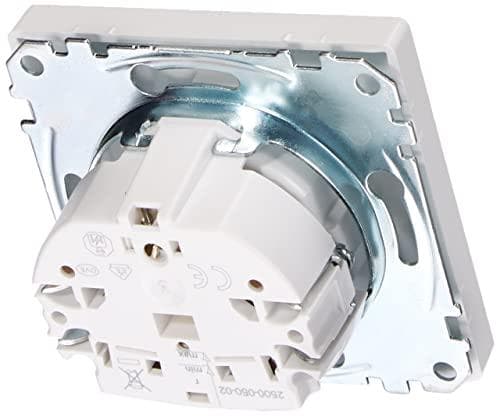 Fatning SCHUKO lotus hvid systemdesign (MEG2300-6035)