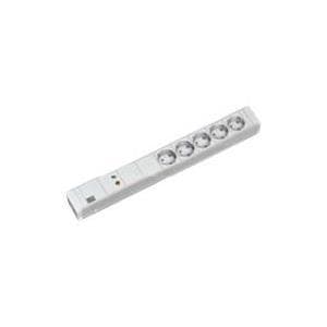 Bachmann - forlængerledning (rack - kan monteres) - udgangsstik: 5 (CEE 7/4) - 1U - 48,3 cm (19") - 2 m - Tyskland