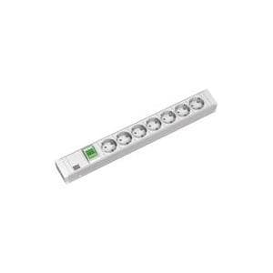 Bachmann Power Distribution Unit aluminium - forlængerledning (rack - monteres) 7 udgangsstik - 1U - 48,3 cm (19") - 2,0m - Tyskland (333.000)