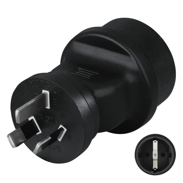 hama "China / Australia" Travel Plug, black enables you to connect electrical devices in the following - 1 piece (108882)