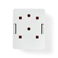 Miniatyrbilde 4 av 9: Nedis Nettverksveggboks | På veggen | 1-Port port(s) | STP CAT6 | Rett | Hunn | Gull belagt | PVC | Hvit | Konvolutt