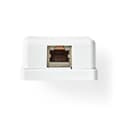 Miniatyrbilde 5 av 9: Nedis Nettverksveggboks | På veggen | 1-Port port(s) | STP CAT6 | Rett | Hunn | Gull belagt | PVC | Hvit | Konvolutt