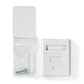 Miniatyrbilde 9 av 9: Nedis Nettverksveggboks | På veggen | 1-Port port(s) | STP CAT6 | Rett | Hunn | Gull belagt | PVC | Hvit | Konvolutt