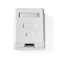 Miniatyrbilde 1 av 9: Nedis Nettverksveggboks | På veggen | 1-Port port(s) | STP CAT6 | Rett | Hunn | Gull belagt | PVC | Hvit | Konvolutt
