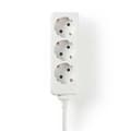 Miniatyrbillede 1 af 3: Nedis EXSO315F1WT Power Strip beskyttelseskontakt 3-vejs 1,5 M hvid