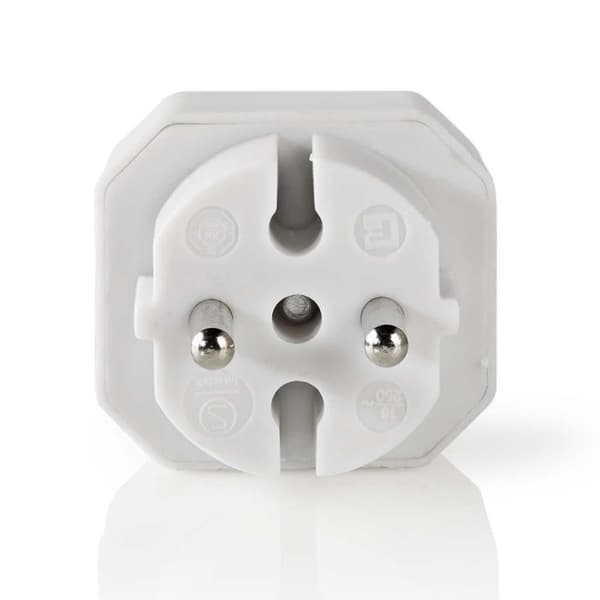Nedis PSSPL200C1WT Socket Splitter 2-vejs Euro Socket Hvid