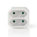 Miniatyrbillede 2 af 5: Nedis PSSPL200C1WT Socket Splitter 2-vejs Euro Socket Hvid