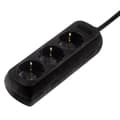 Pikkukuva 1 / 3: Hama Socket 3-tie musta per 10 kpl