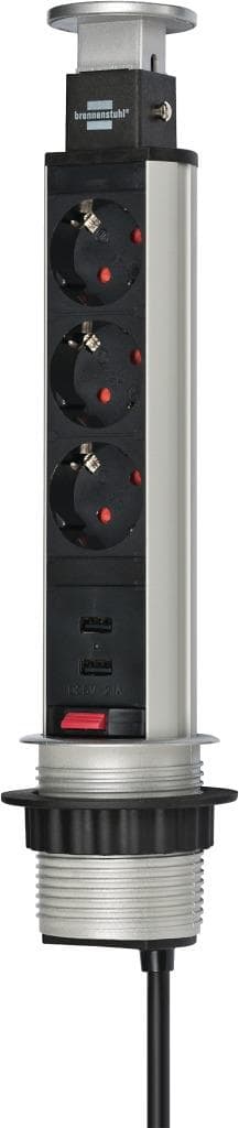 Brennenstuhl BN-1396200013 Sokkel 2 M - Beskyttelseskontakt