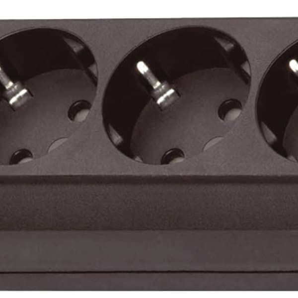 Brennenstuhl Bn-1159300010 Eco-line 10-vejs stikkontakt med kontakt Sort