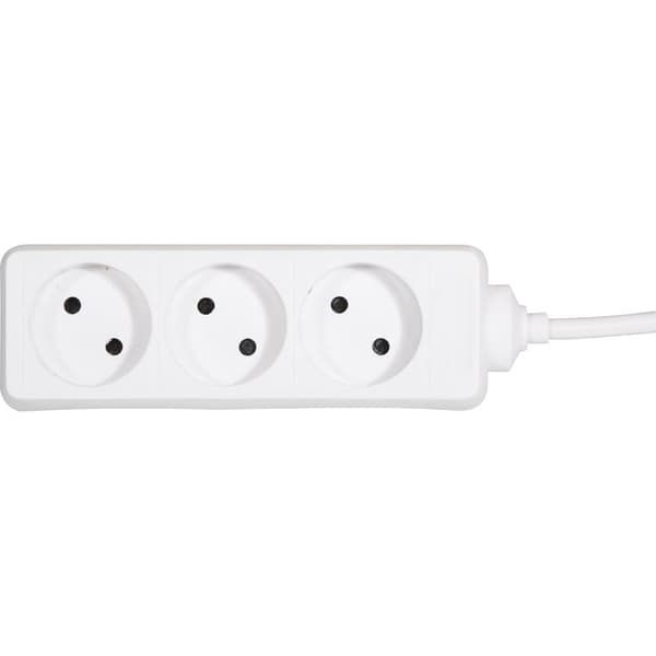 Bordstik 3-vejs Z.ra Og 3,0m ledning