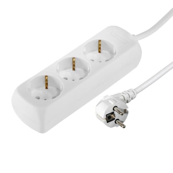 Hama Fordelingspanel 3 Stikkontakter Børnesikret 1,4 M Hvid