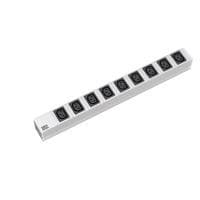 Bachmann - Strømskinne (rack - indbygget) - 9 udgangsstik - 1U - 48,3 cm (19") (333.6163)