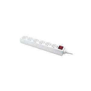 Logilink - forlængerledning - AC 250 V - 3500 Watt - 6 udgangsstik - Tyskland (LPS202)