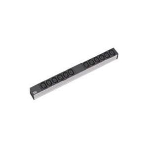 Bachmann LÅSbar - forlængerledning (rack - monteres) - 12 udgangsstik - 1U - 48,3 cm (19") (333.616)