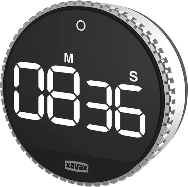 Xavax Timer Rotation, digital, sølv/sort (00185858)