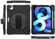 eSTUFF Defender Case - Bagcover til tablet - silikone, polycarbonat - sort - 27,90 cm (11") - til Apple 10,9" iPad Air (4. generation), 27,90 cm (11")