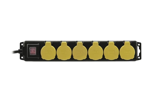 EUROLITE fatningsliste 6-vejs IP44 sw 10m (30240158)