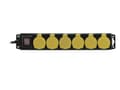 Miniatyrbillede 1 af 2: EUROLITE fatningsliste 6-vejs IP44 sw 10m (30240158)
