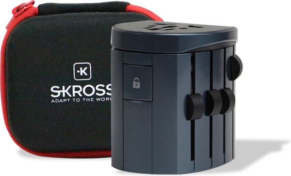 SKROSS ALPHA - Ensiluokkainen kolmijohdinsovitin - 10 A (2 & 3 pin)