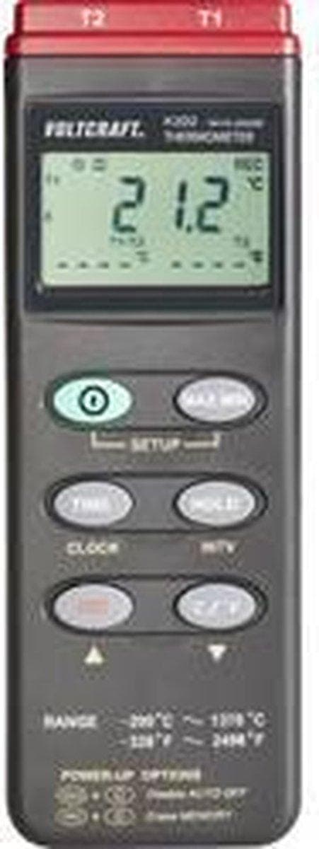 VOLTCRAFT K202 Temperaturmåler -200 - +1370 °C Føler type K Dataloggerfunktion