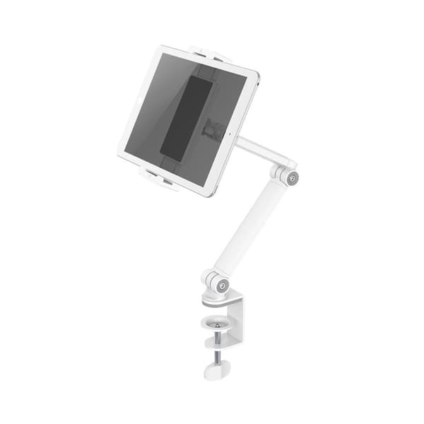 Tabletholder hvid klemme 1 kg 4,7-12,9"/højde/tilt/drejning/rotation (DS15-545WH1) Hvid