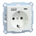 Pikkukuva 3 / 6: Merten Schuko -liitäntä USB-laturilla MEG2367-0325 (MEG2367-0325)