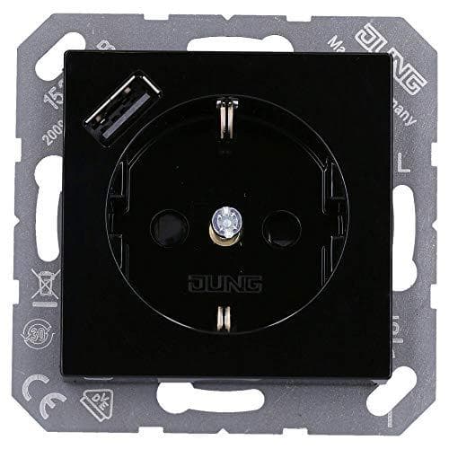 Jung SCHUKO -liitäntä USB-tyypin A kanssa A1520-18ASWM (A1520-18ASWM)