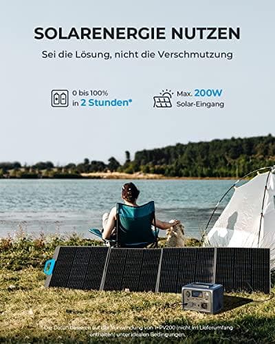 BLUETTI bärbar kraftstation EB3A, 268Wh w. 600W AC-utgång (EB3A)