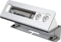 Miniatyrbillede 2 af 3: Kindermann CablePort desk² 6-fold - fatningshus - overflademonterbar - strømforsyning X 2 - anodiseret aluminium (7430000062)