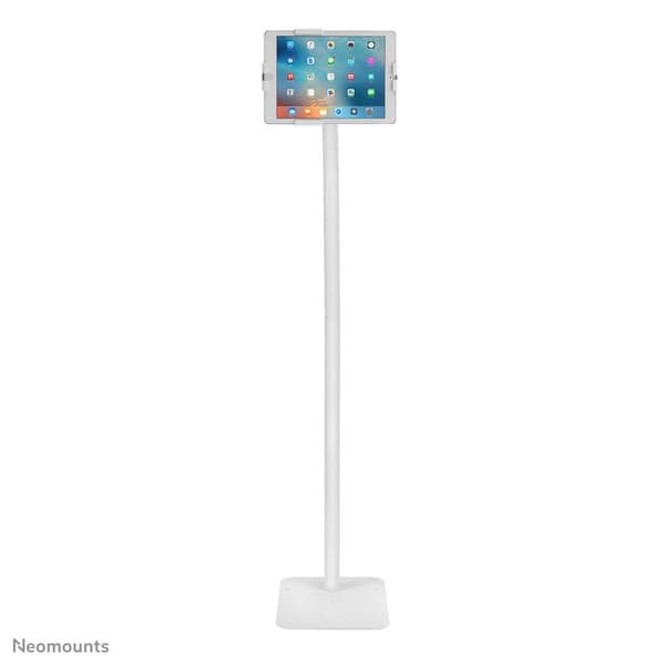Neomounts fra Newstar FL15-625WH1 - stativ - til tablet - låsbar - stål - hvid - skærmstørrelse: 20,1-27,9 cm (7,9" - 27,90 cm (11") - gulvmontering (