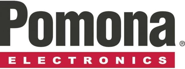 Pomona BNC han til dobbelt bindingsstik 4 mm sort, rød (1296)