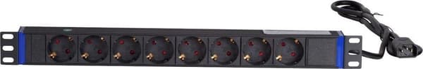 DSIT DS-8PDU-C14 Power Distribution Unit (PDU) 8 AC-udtag 1U Sort (DS-8PDU-C14)