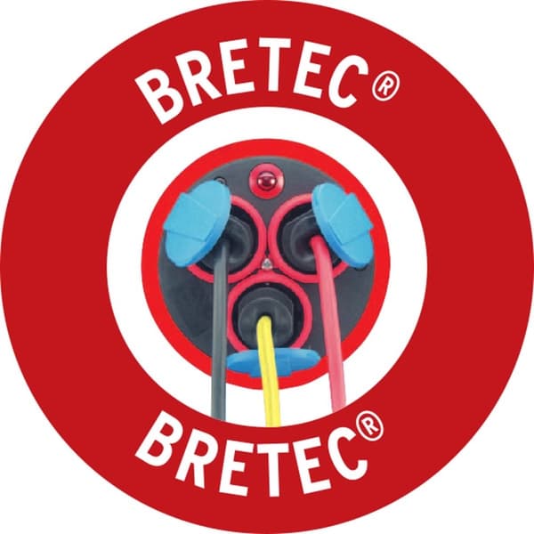 Brennerstuhl Garant Bretec IP44 Kabeltromle til erhvervs- og byggepladser, 40 m (lavet af specialplast, til brug på byggepladser og kontinuerlig udend