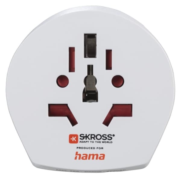 Hama World Travel Adapter setti World Travel Pro Light USB, 3-pin, 2x USB (00223474)
