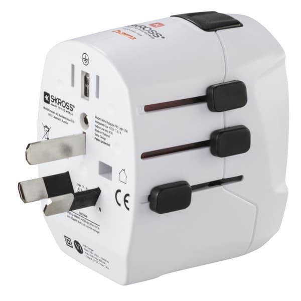 Hama World Travel Adapter setti World Travel Pro Light USB, 3-pin, 2x USB (00223474)
