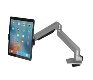 Compulocks Cling Reach Universal Tablet Counter Top Gångjärnsarm Svart - monteringssats - justerbar arm - för surfplatta - svart, silver - skärmstorle Silver