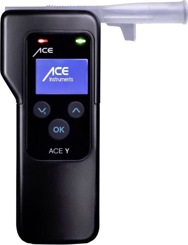 ACE Y Alkoholtester Sort 0 til 5 ‰ Inkl. Skærm