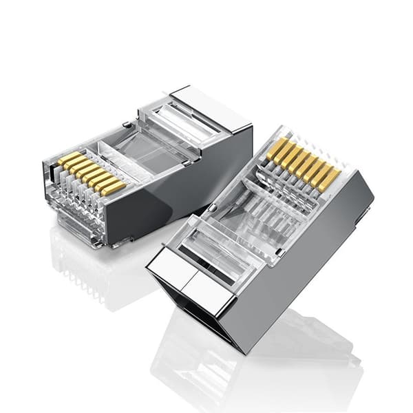 MUFA RJ-45 Ugreen, "NW111"  pt. cablu UTP, Cat6, RJ-45 (T), shielded plastic, 10 buc, "20333" - 6957303823338